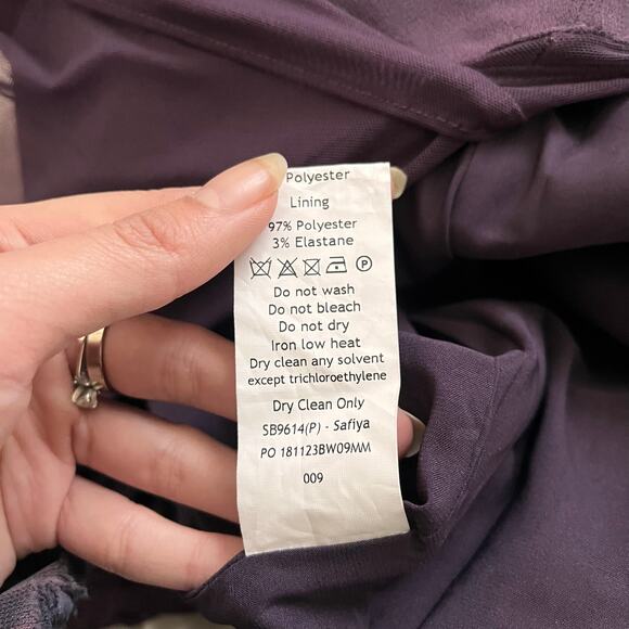 House of CB Safiya black grape maxi dress - size S (P) - Picture 6 of 6